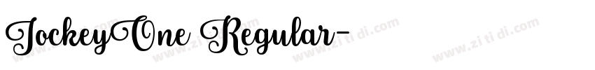 JockeyOne Regular字体转换